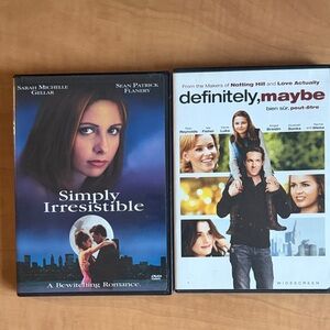 Set of 2 DVD Movies: Simply Irresistible and Definitely, maybe